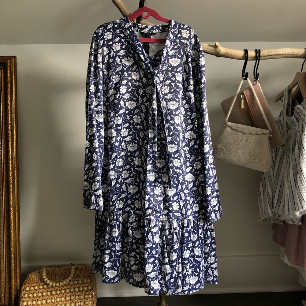 Drop waist floral dress